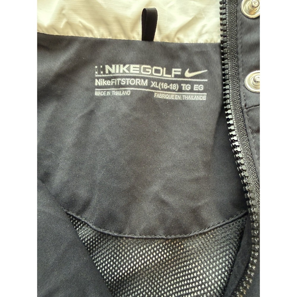 Nike Golf Storm‎ Fit Jacket Men's XL Black Full Zip Outdoor Weather Resistant - Picture 5 of 7